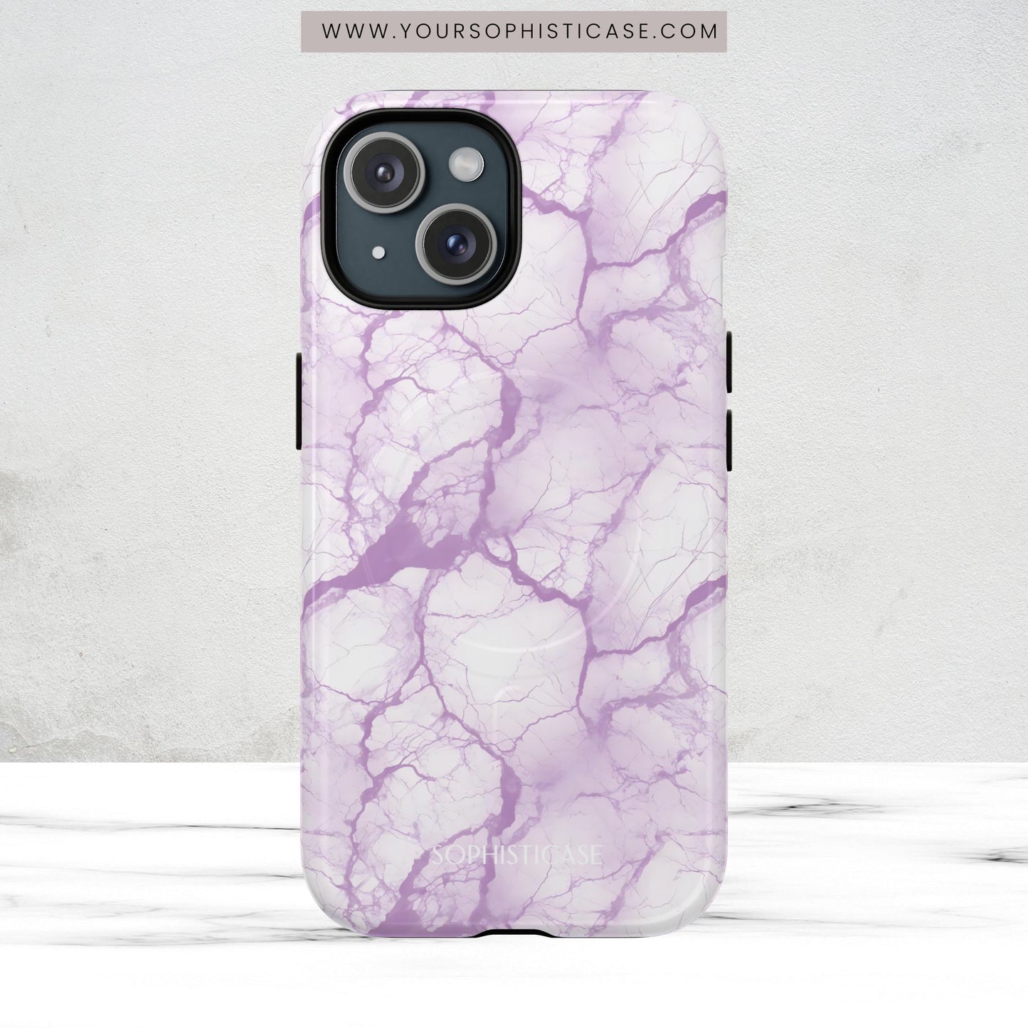 Marble Opulence in Purple - Magsafe Case