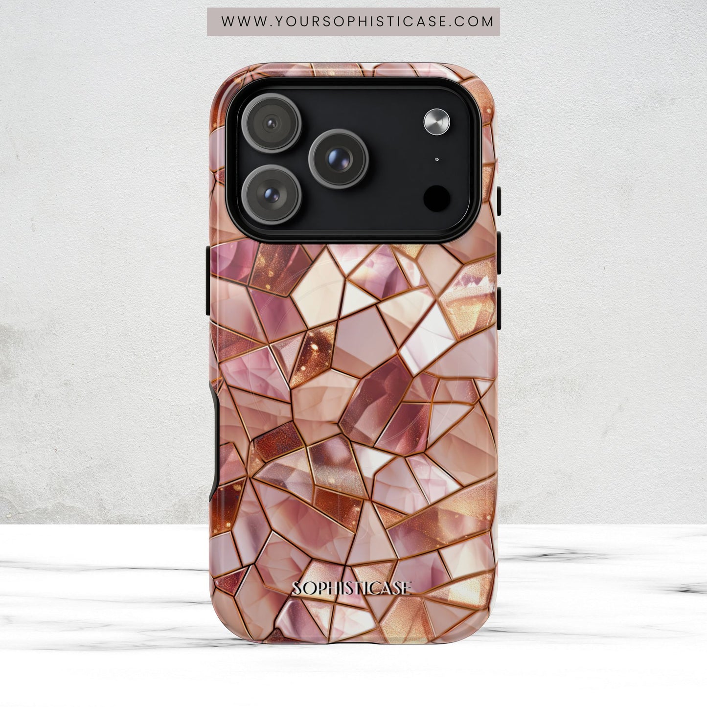 Rose' Runway in Champagne Mosaic - Magsafe Case