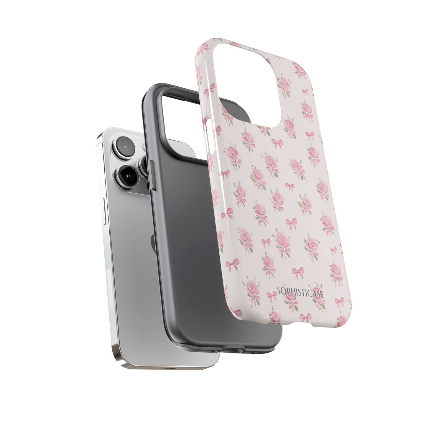 The Sweetest Thing in Coquette Roses and Bows - iPhone Case