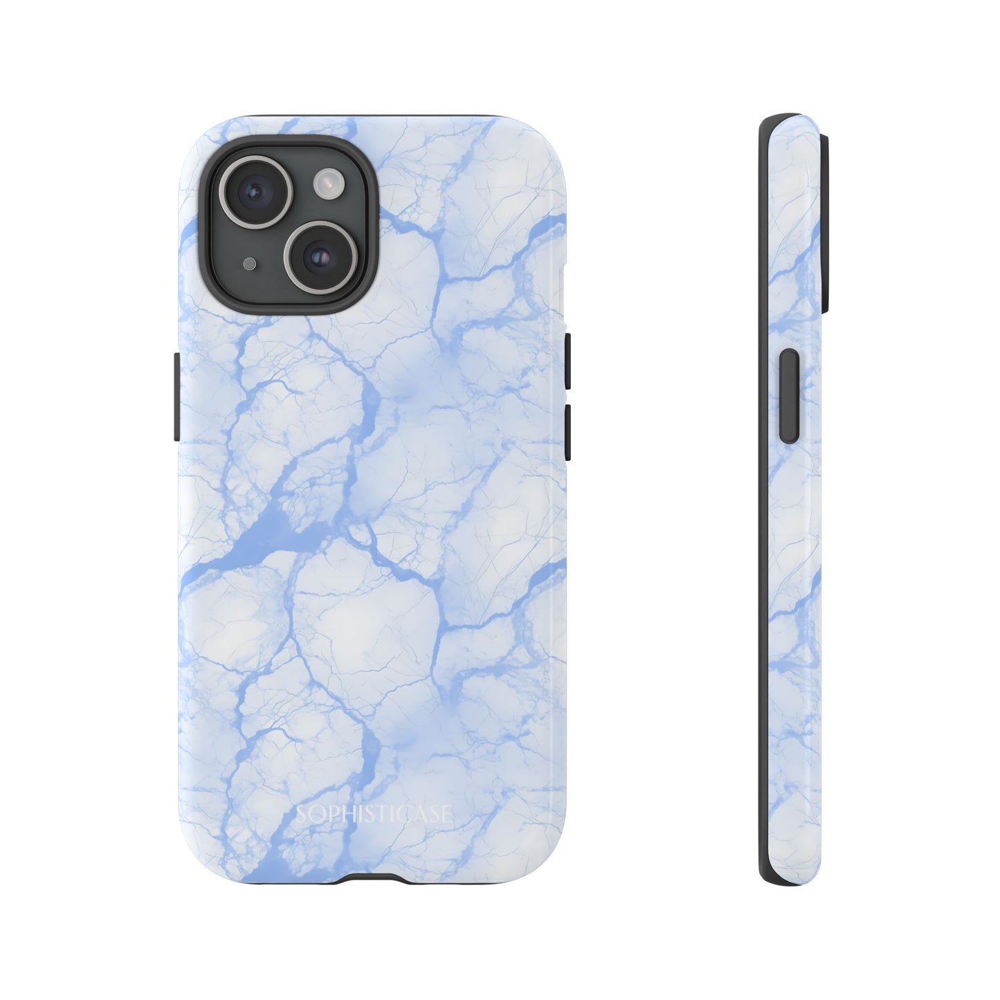 Marble Opulence in Blue - iPhone Case