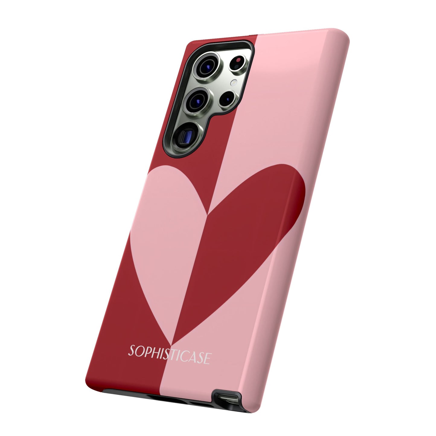Be Mine in Red and Pink - Protective Phone Case for Samsung Galaxy - Sophisticase