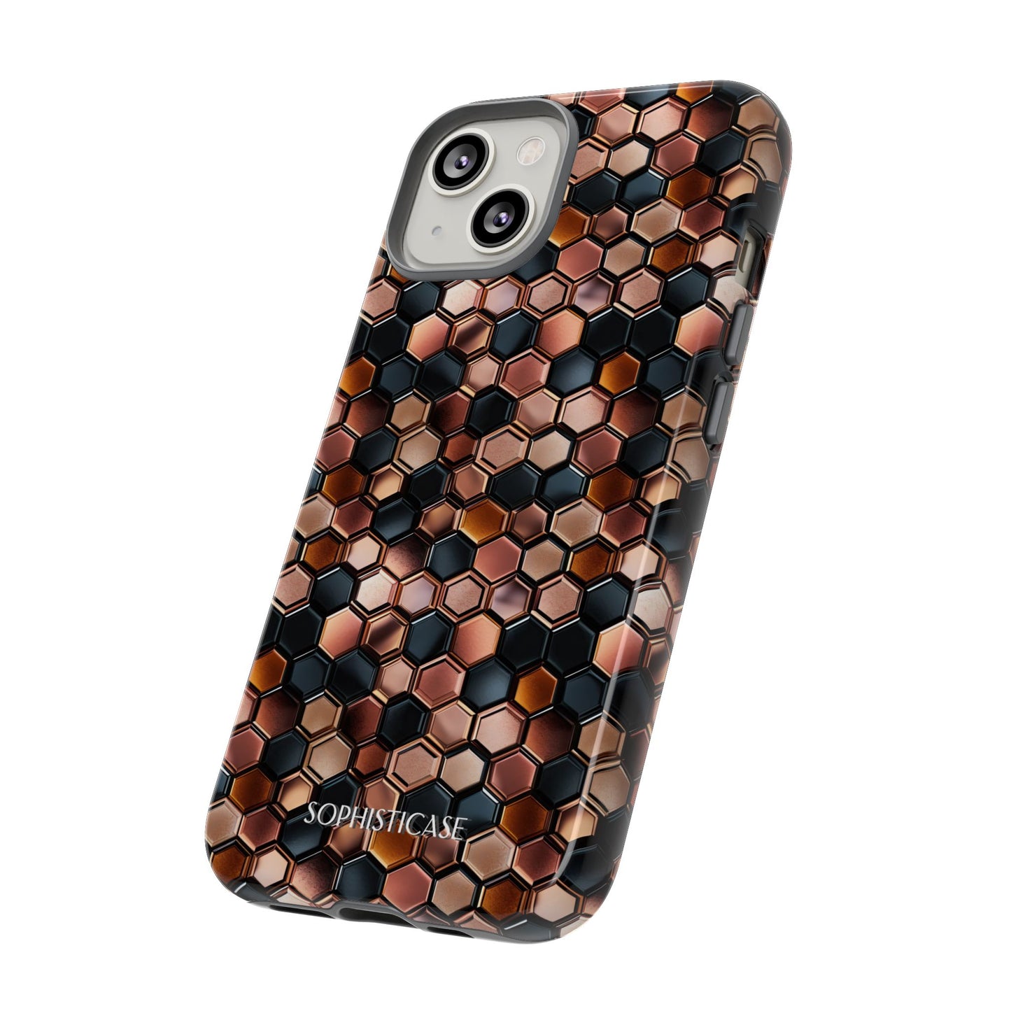 Rose' Runway in Honeycomb Mosaic - Tough Phone Case
