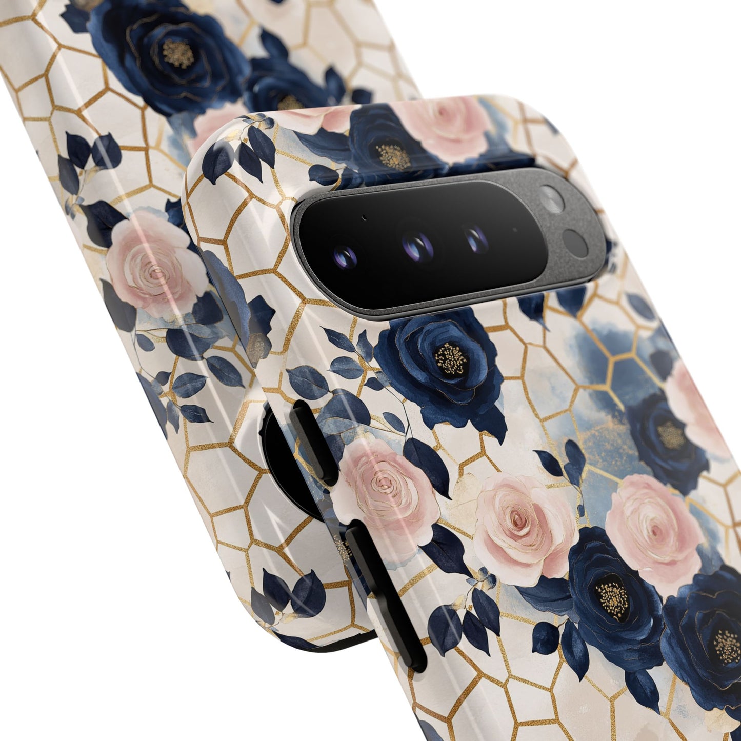 Royal Floral in Navy Hive - Tough Phone Case