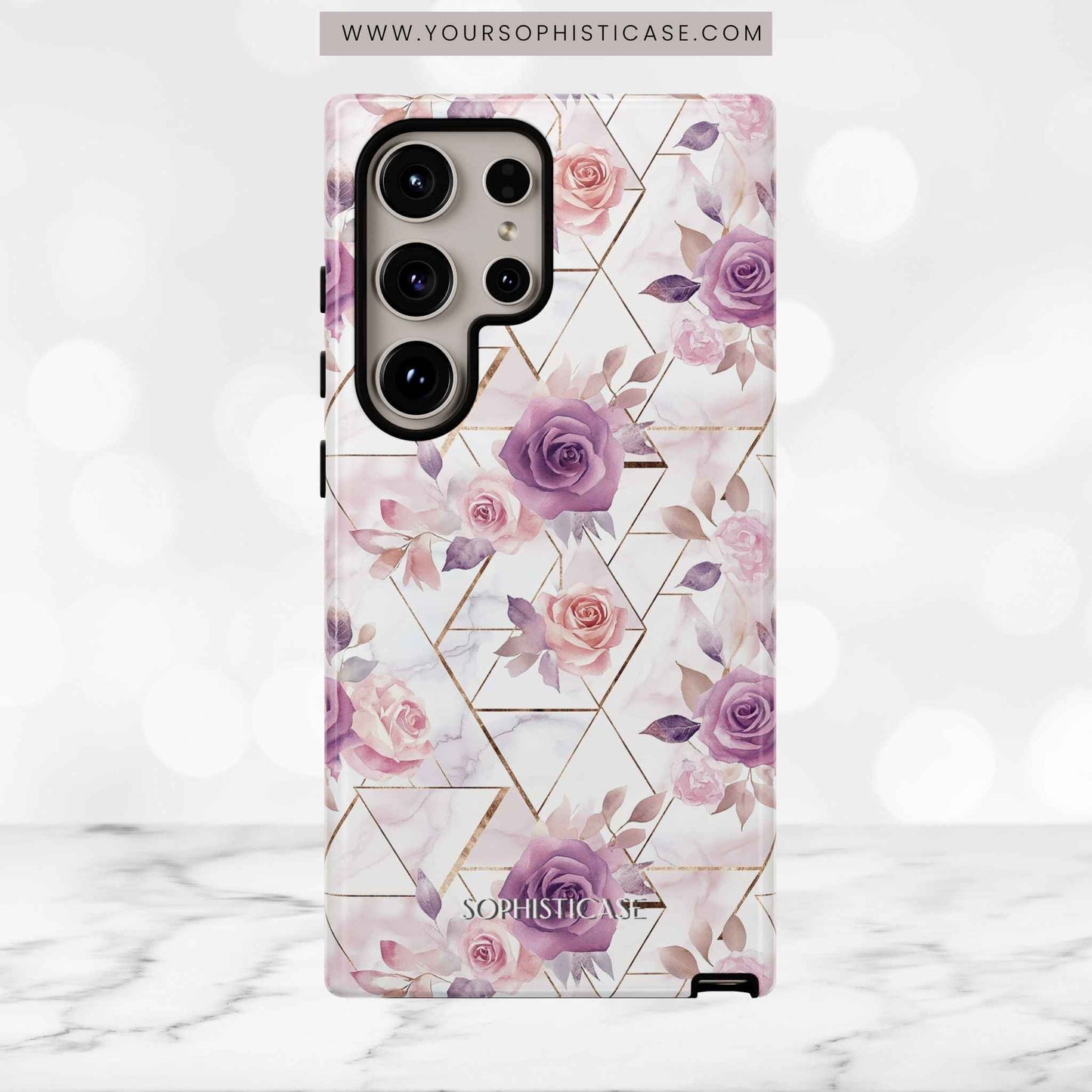 Royal Floral in Rose Royale - Tough Phone Case