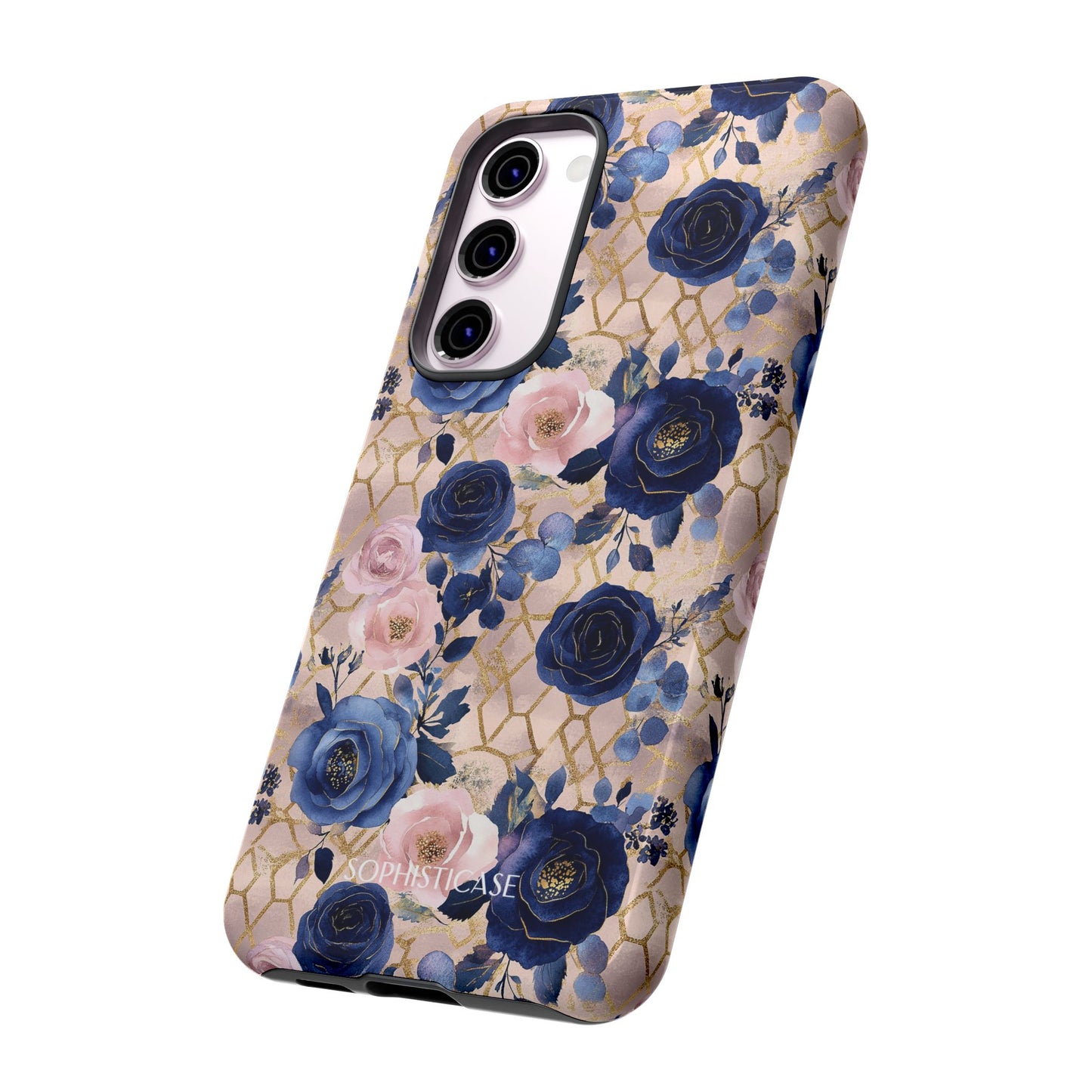 Royal Floral in Navy Blush - Tough Phone Case