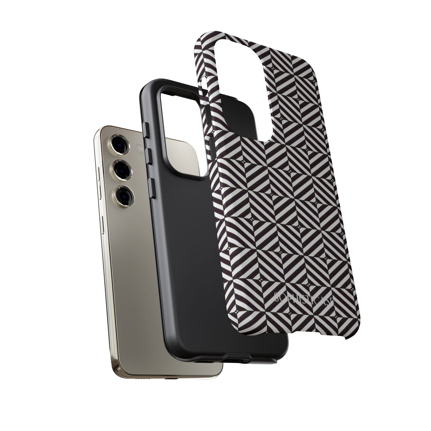 Illusions in Black - Tough Phone Case for Samsung Galaxy