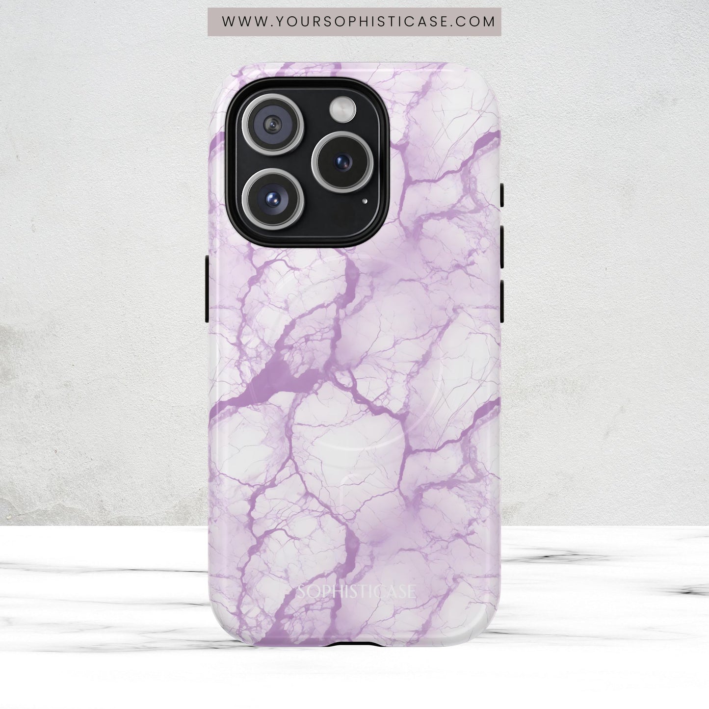 Marble Opulence in Purple - Magsafe Case