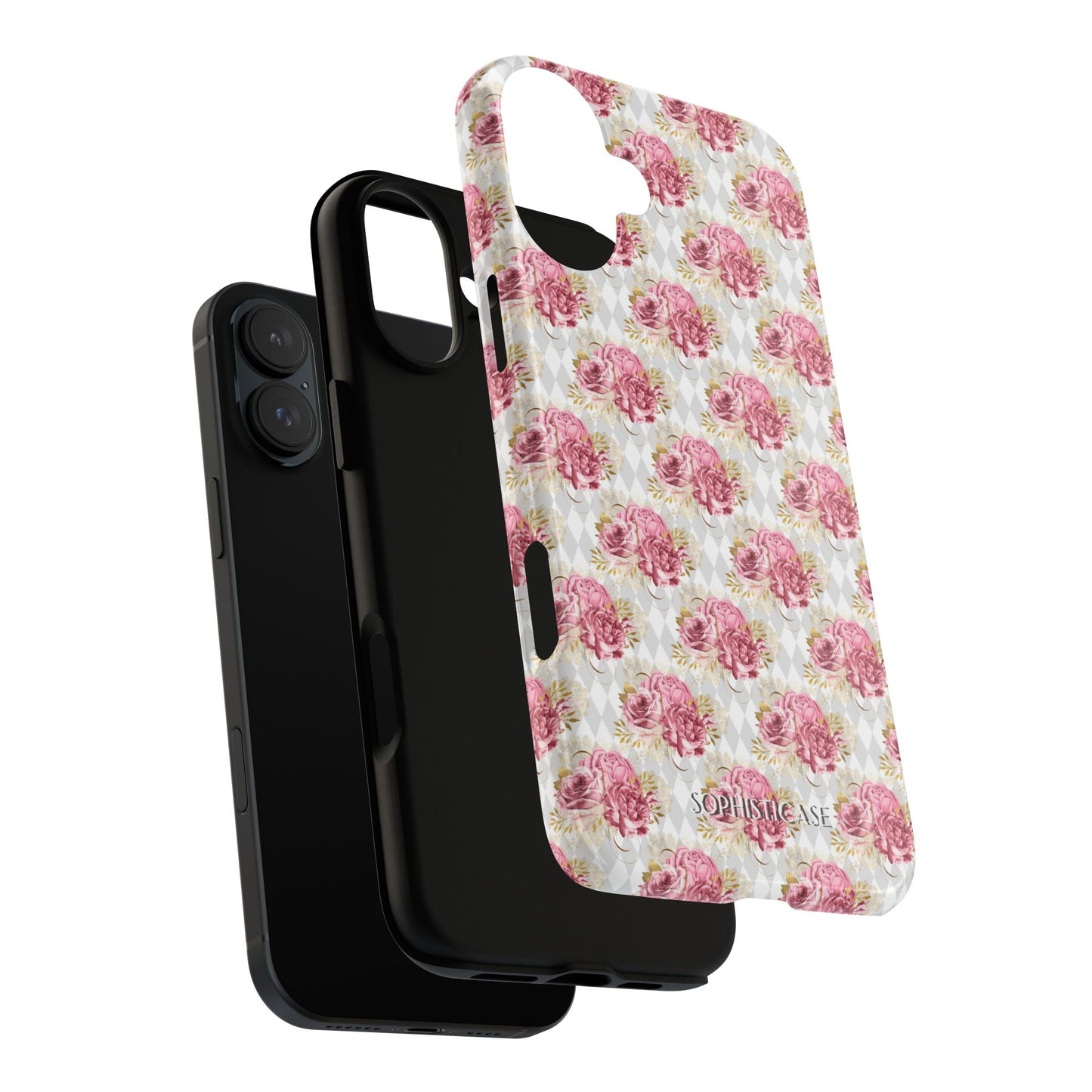 Rose Diamond Romance in Colette - iPhone Case