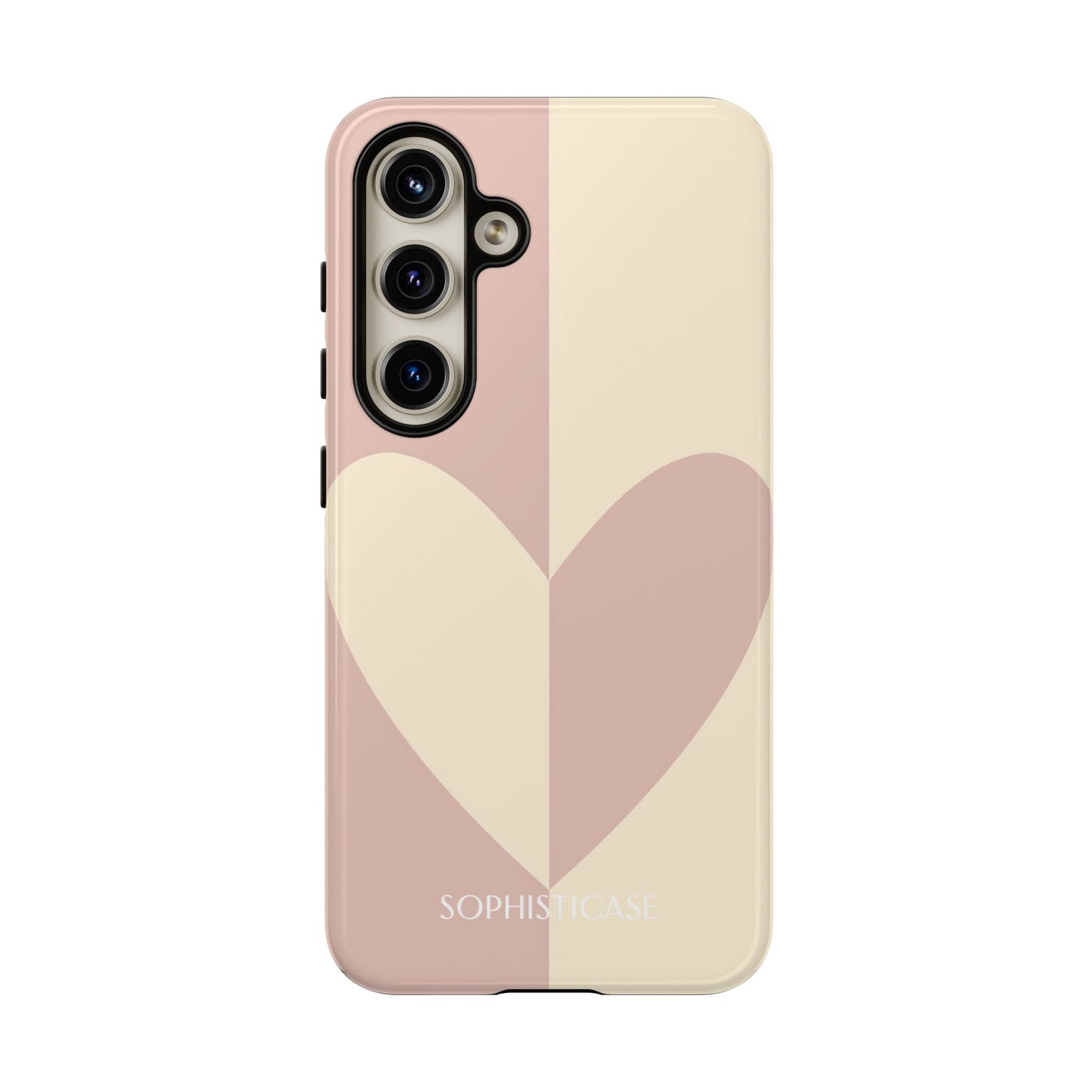 Be Mine in Brown and Beige - Drop Proof Phone Case for Samsung Galaxy - Sophisticase