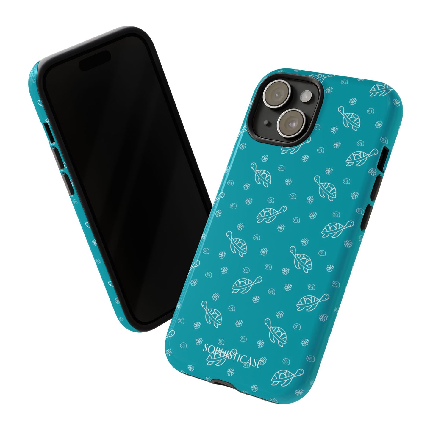 Turtle Island in Aqua - iPhone Magsafe Case