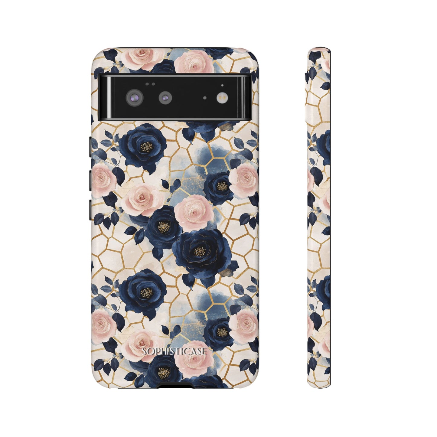 Royal Floral in Navy Hive - Tough Phone Case