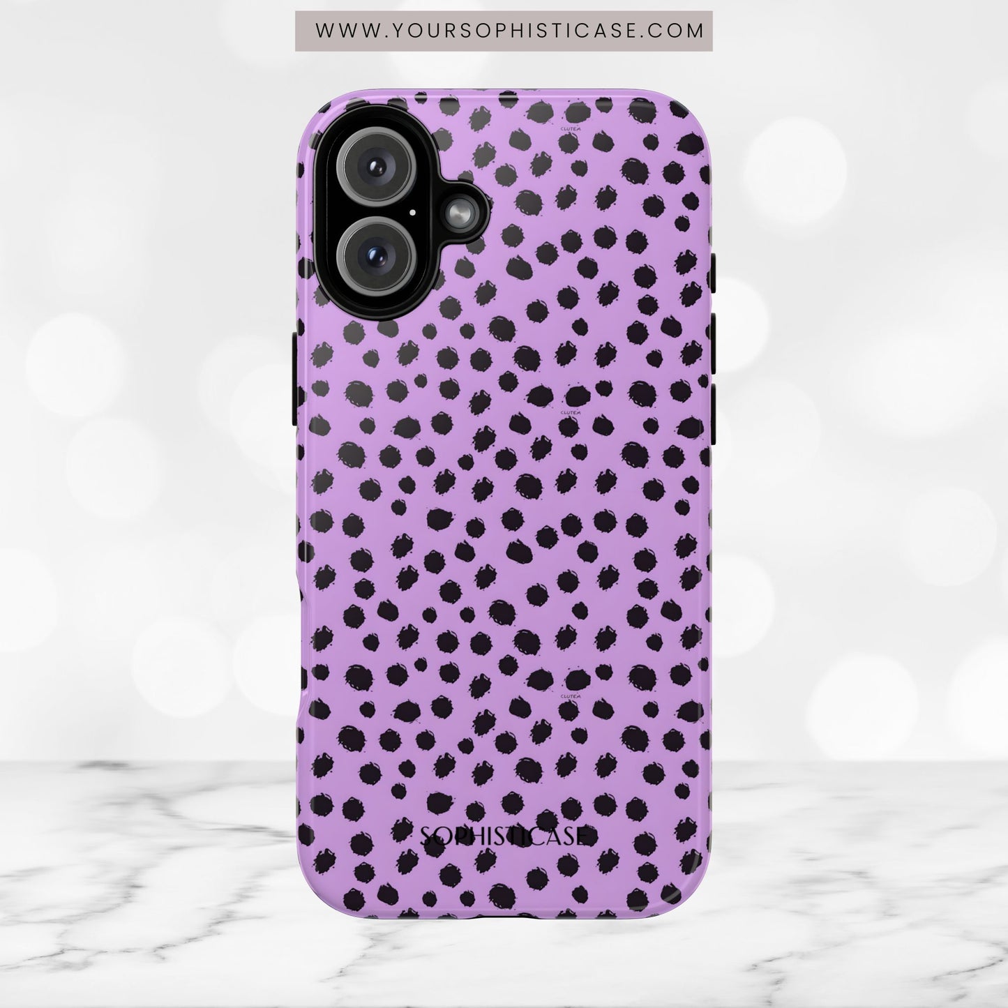 Cheetahs and Liars in Purple - iPhone Case