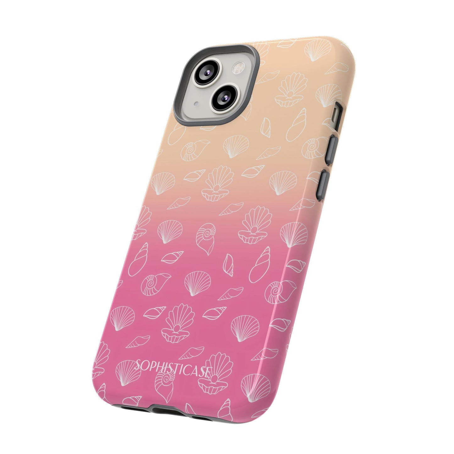 Seashell Society in Sandy Pink Sunset - iPhone Case