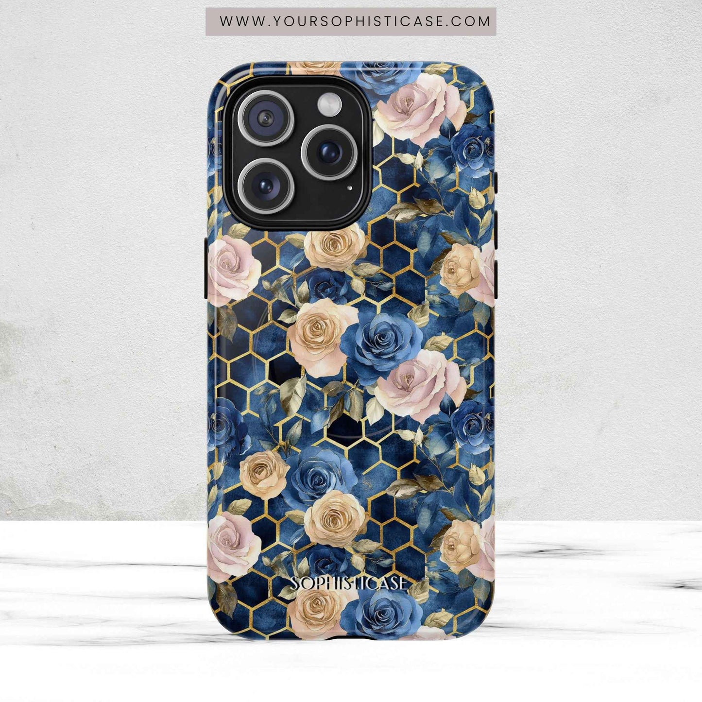 Royal Floral in Midnight Rose - iPhone Magsafe Case