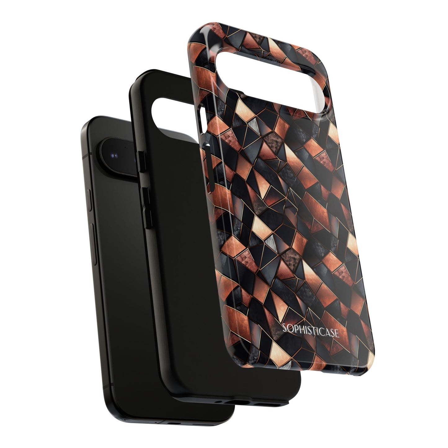 Rose' Runway in Noir Mosaic - Tough Phone Case