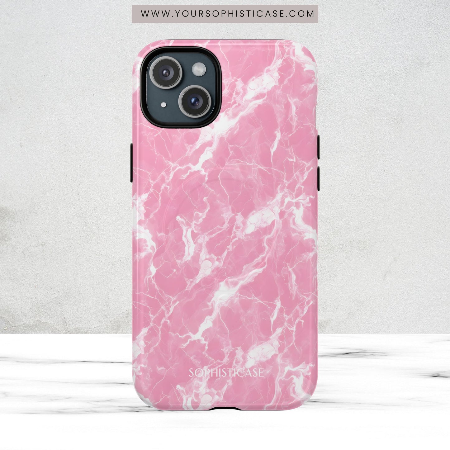 Marble Crush in Pink - Magsafe Case