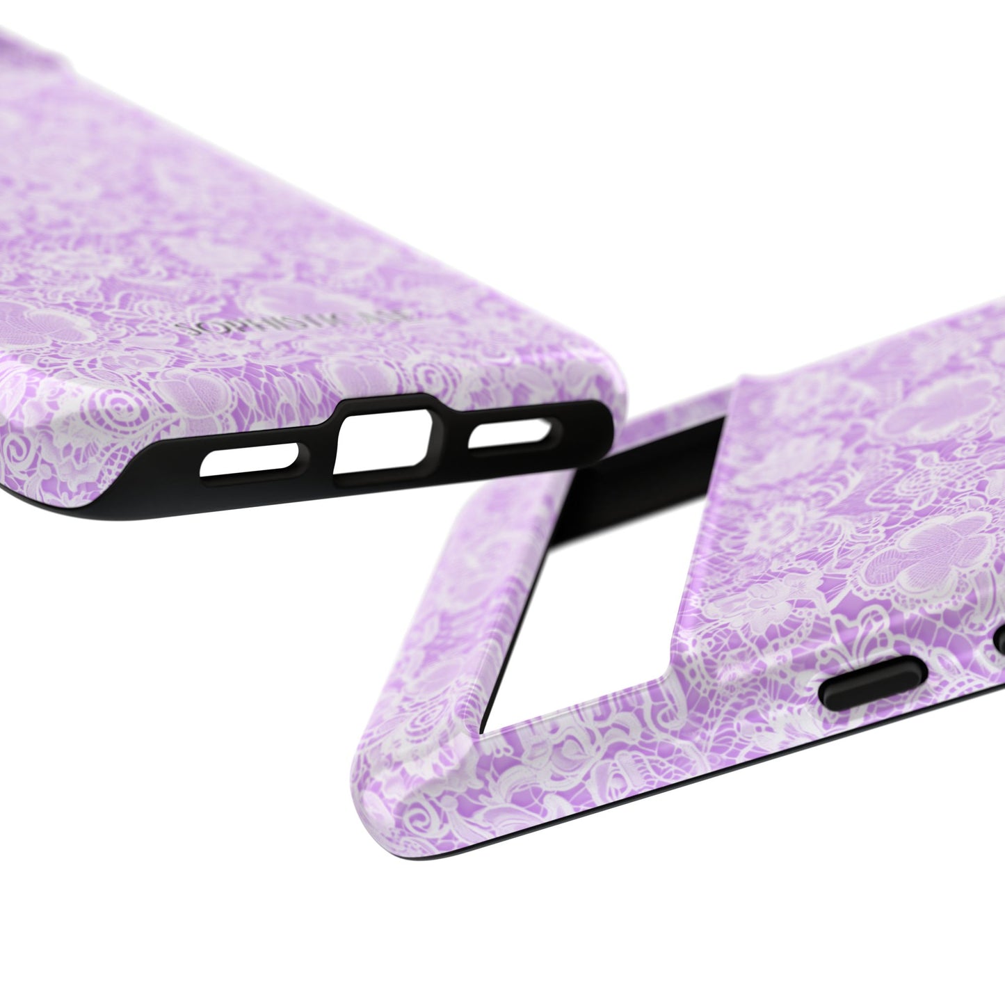 Luxe Lace in Purple - Tough Phone Case