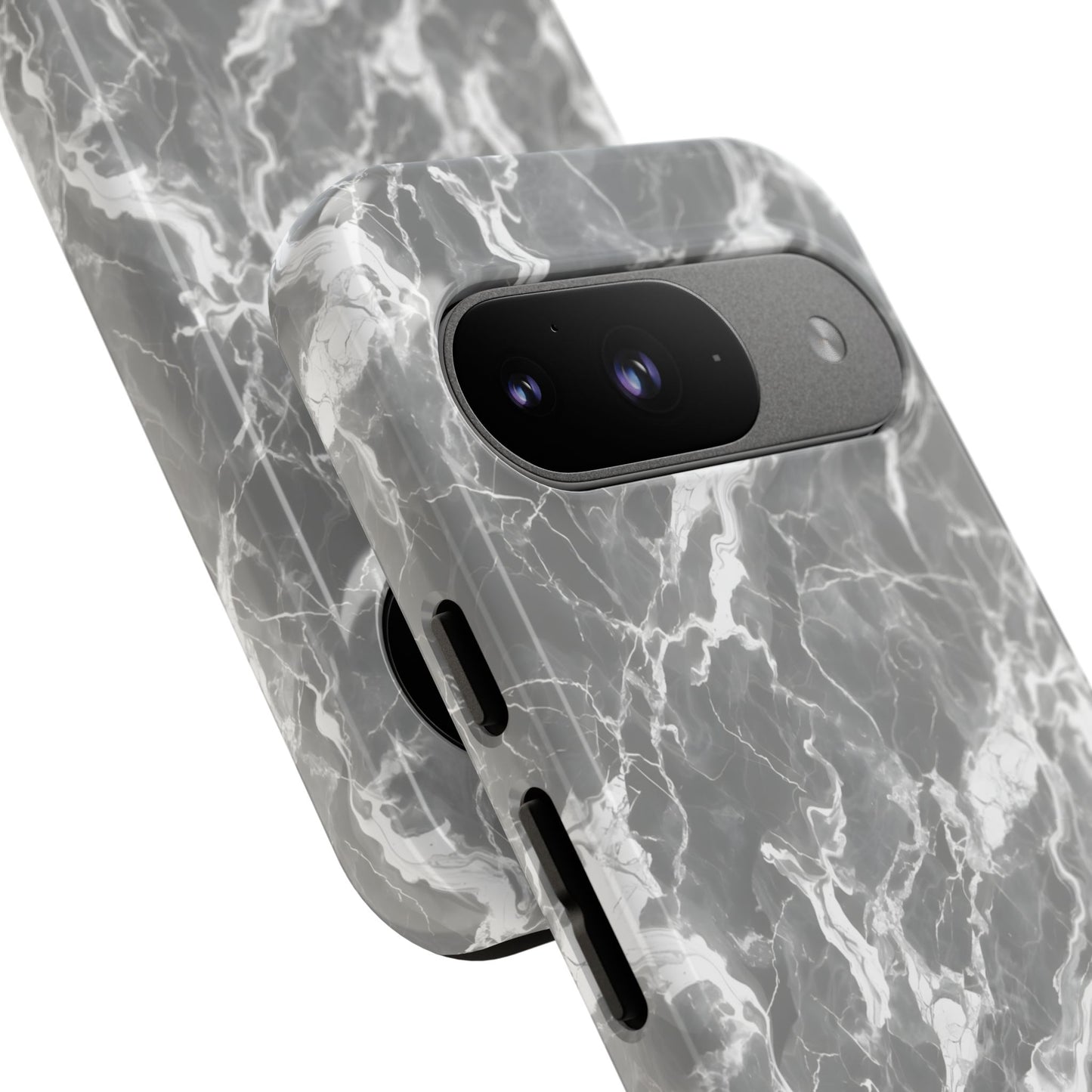 Marble Crush in Charcoal Grey - Tough Phone Case