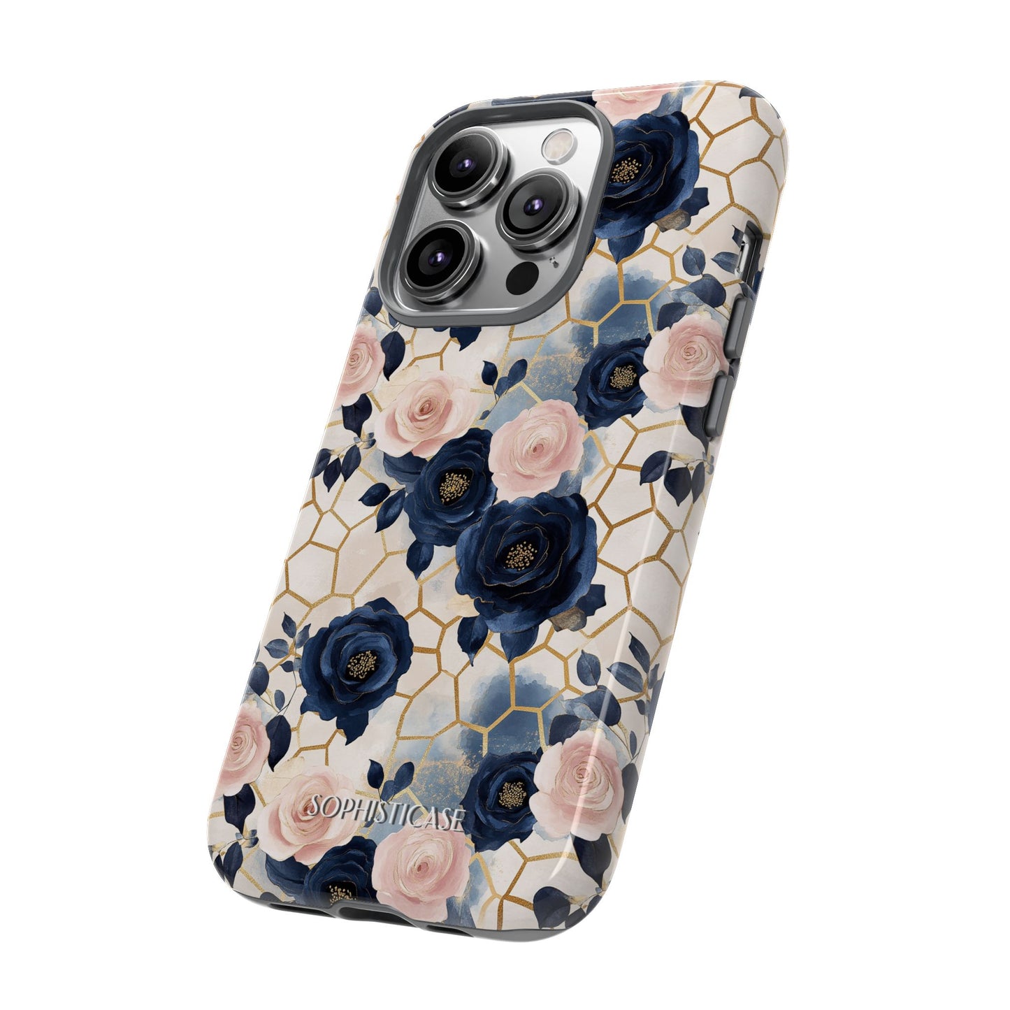 Royal Floral in Navy Hive - Tough Phone Case