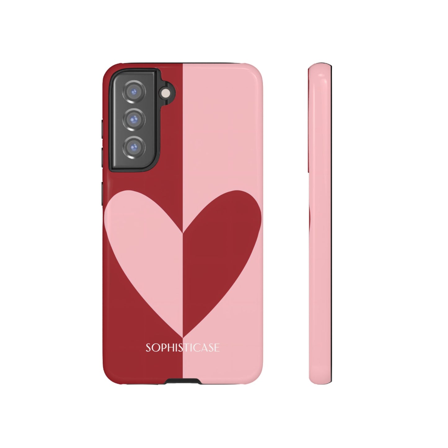 Be Mine in Red and Pink - Protective Phone Case for Samsung Galaxy - Sophisticase