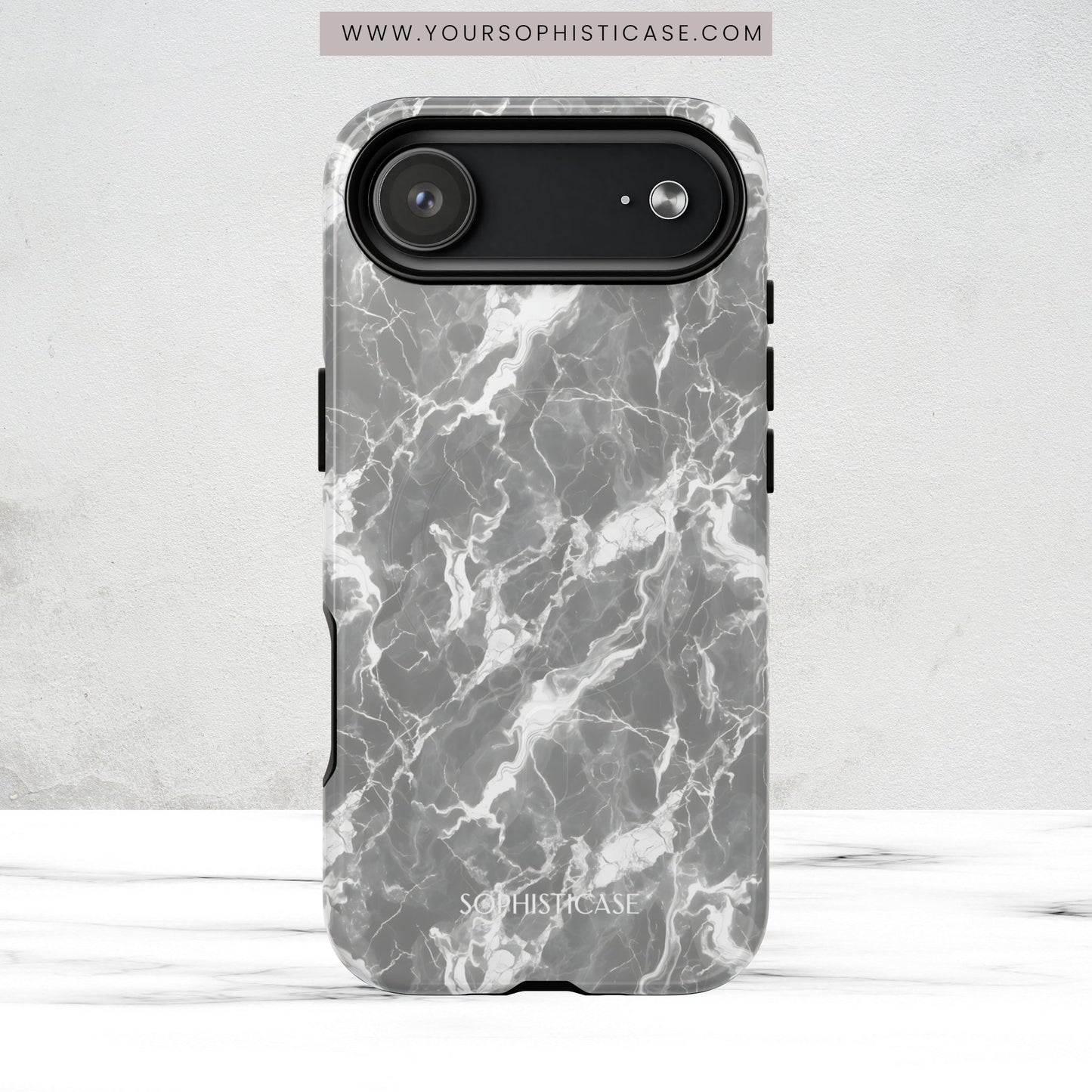Marble Crush in Grey - Magsafe Case