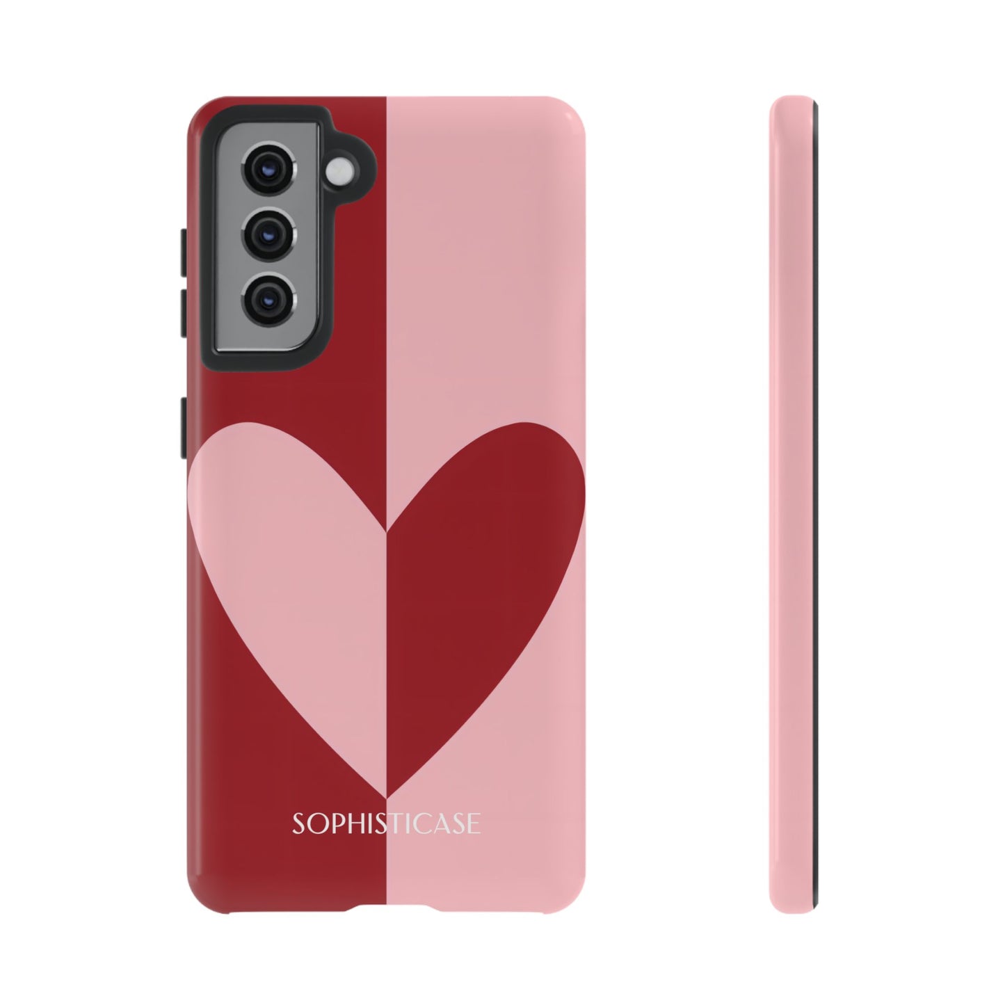 Be Mine in Red and Pink - Protective Phone Case for Samsung Galaxy - Sophisticase