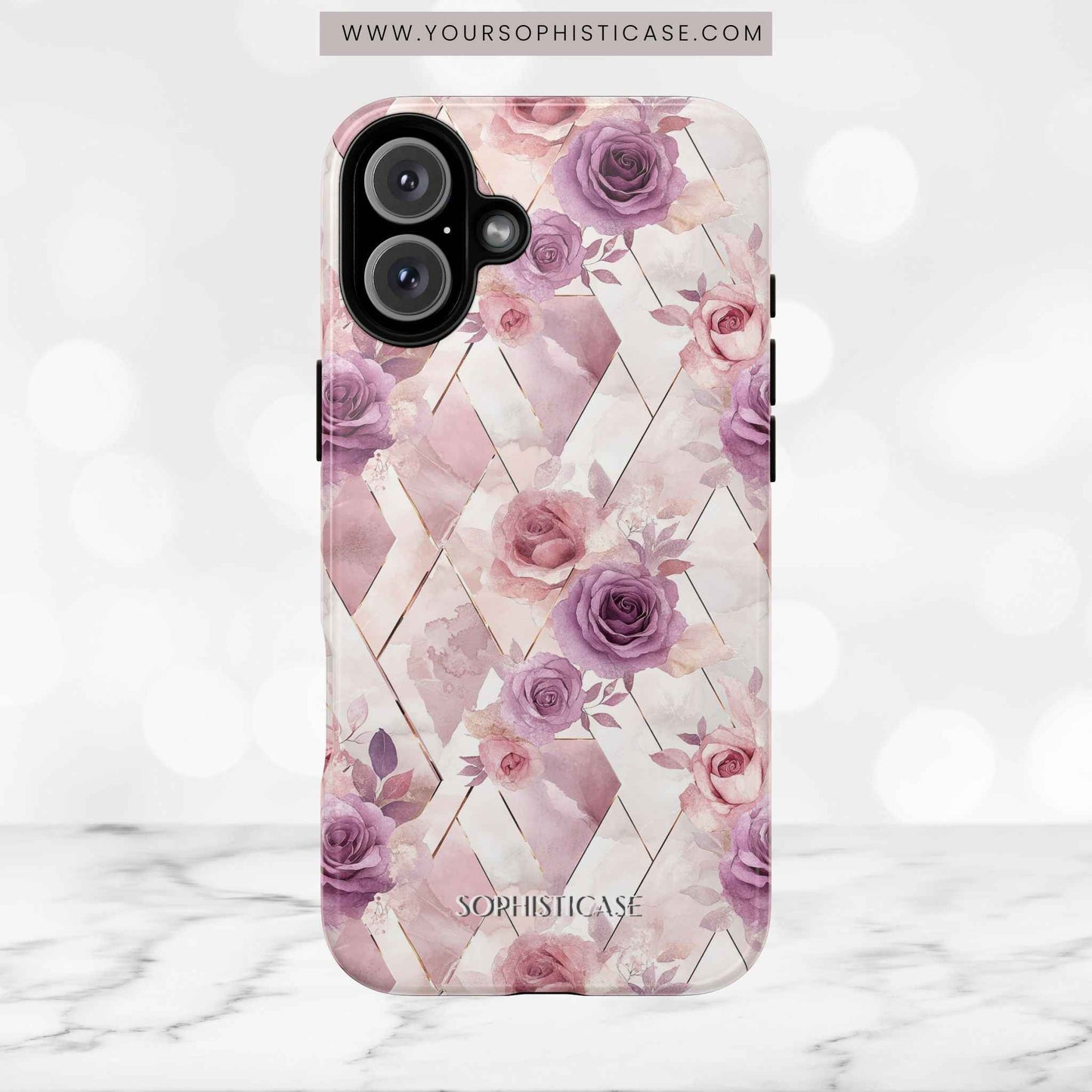 Royal Floral in Mauve Rose - Tough Phone Case