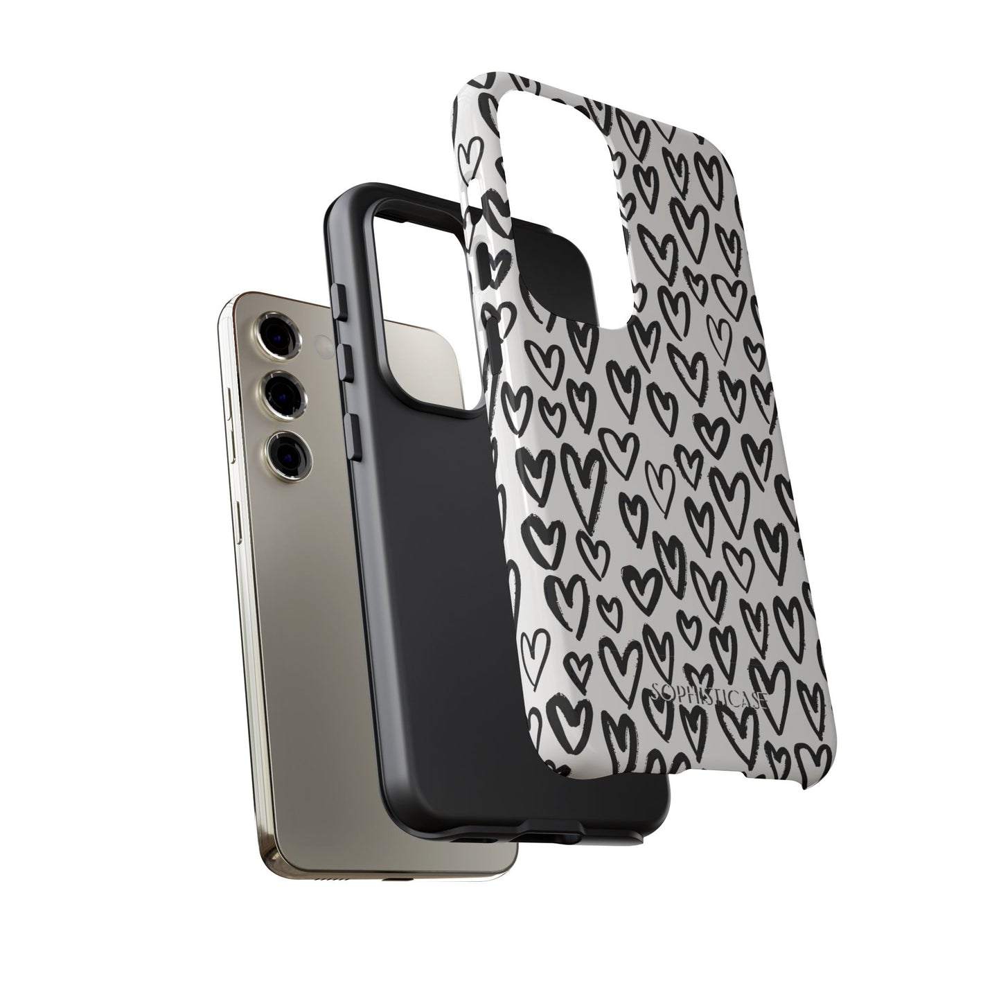 Dark Thoughts in Urban Heart - Tough Phone Case
