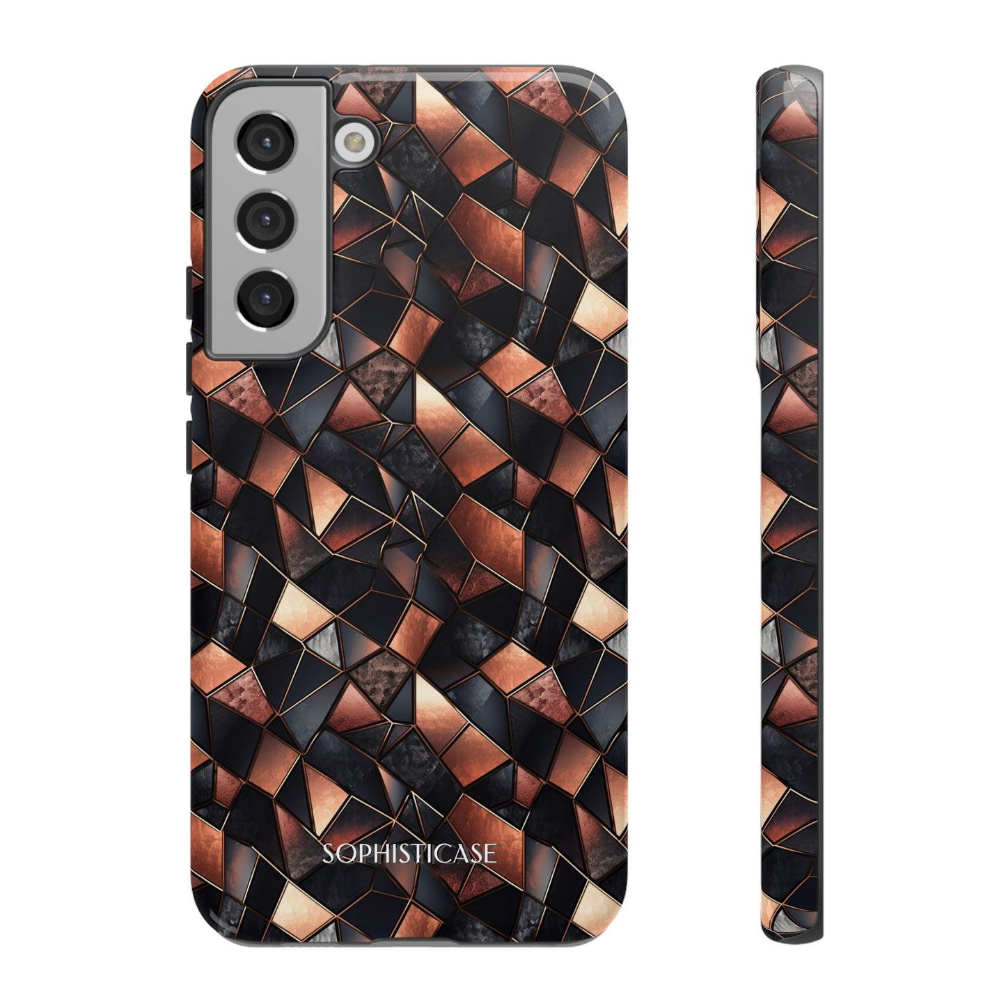 Rose' Runway in Noir Mosaic - Tough Phone Case