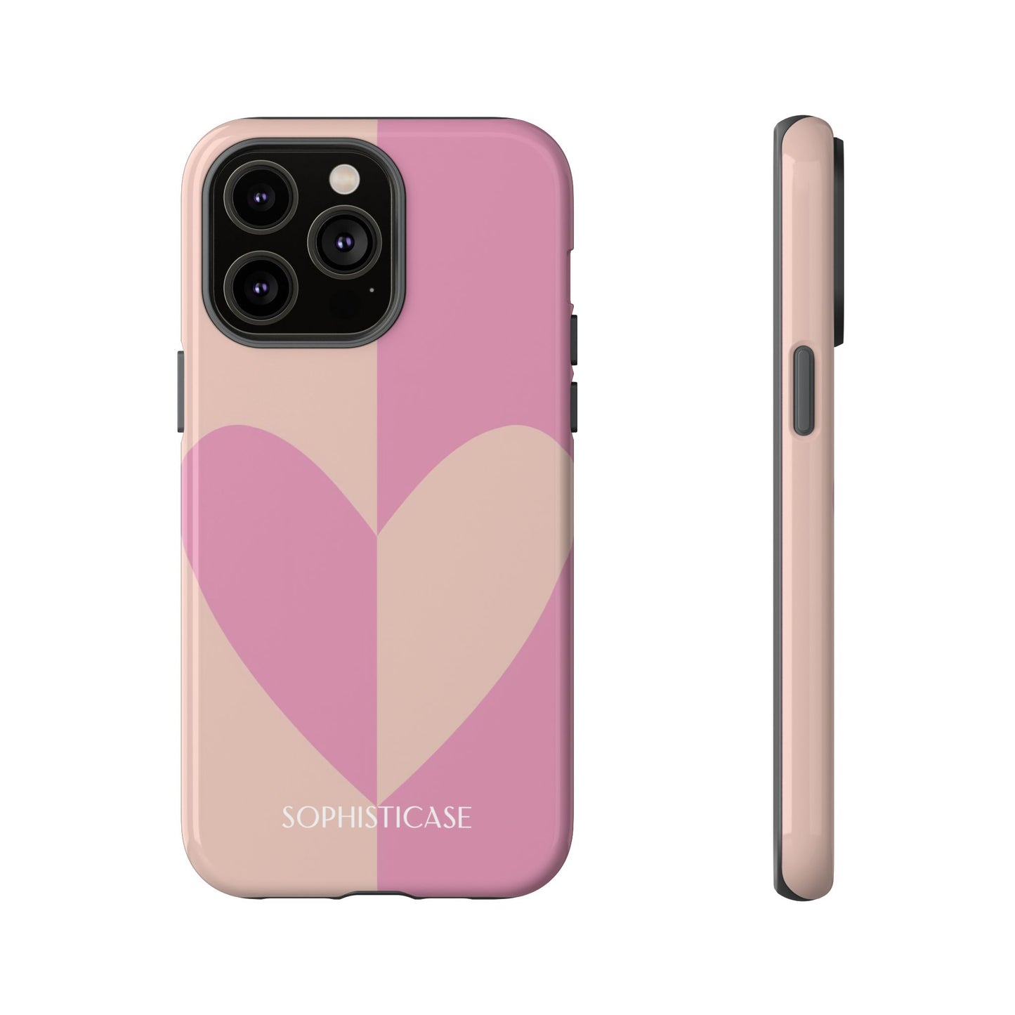Be Mine in Pink and Brown - iPhone Case