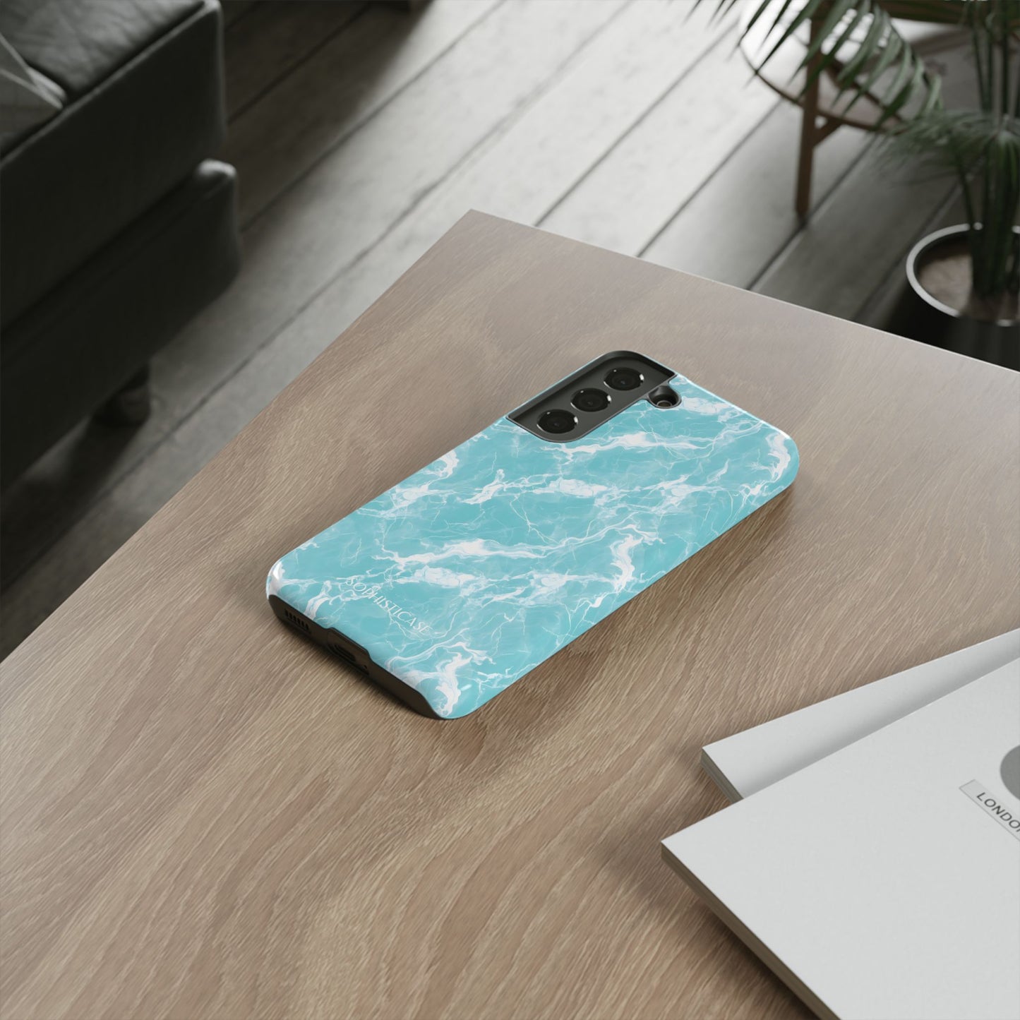 Marble Crush in Aqua - Tough Phone Case