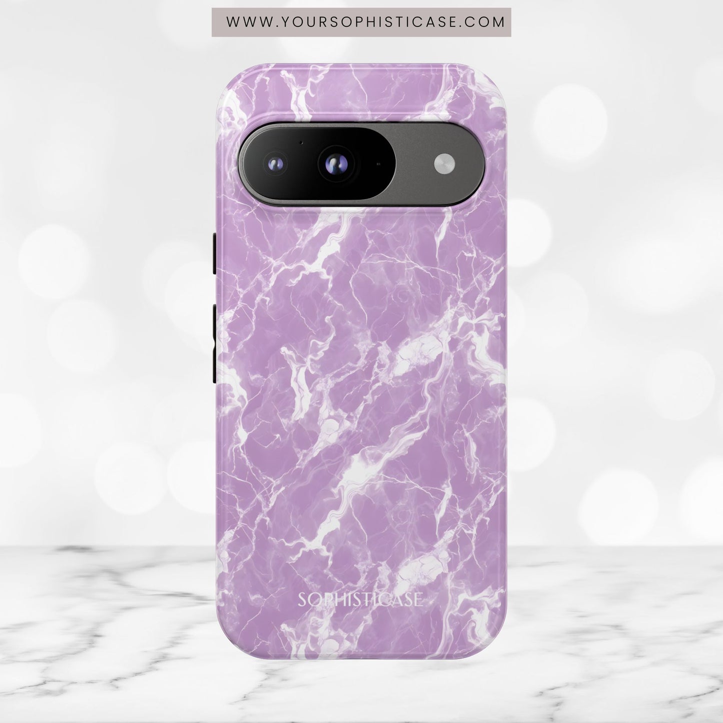 Marble Crush in Purple - Tough Phone Case
