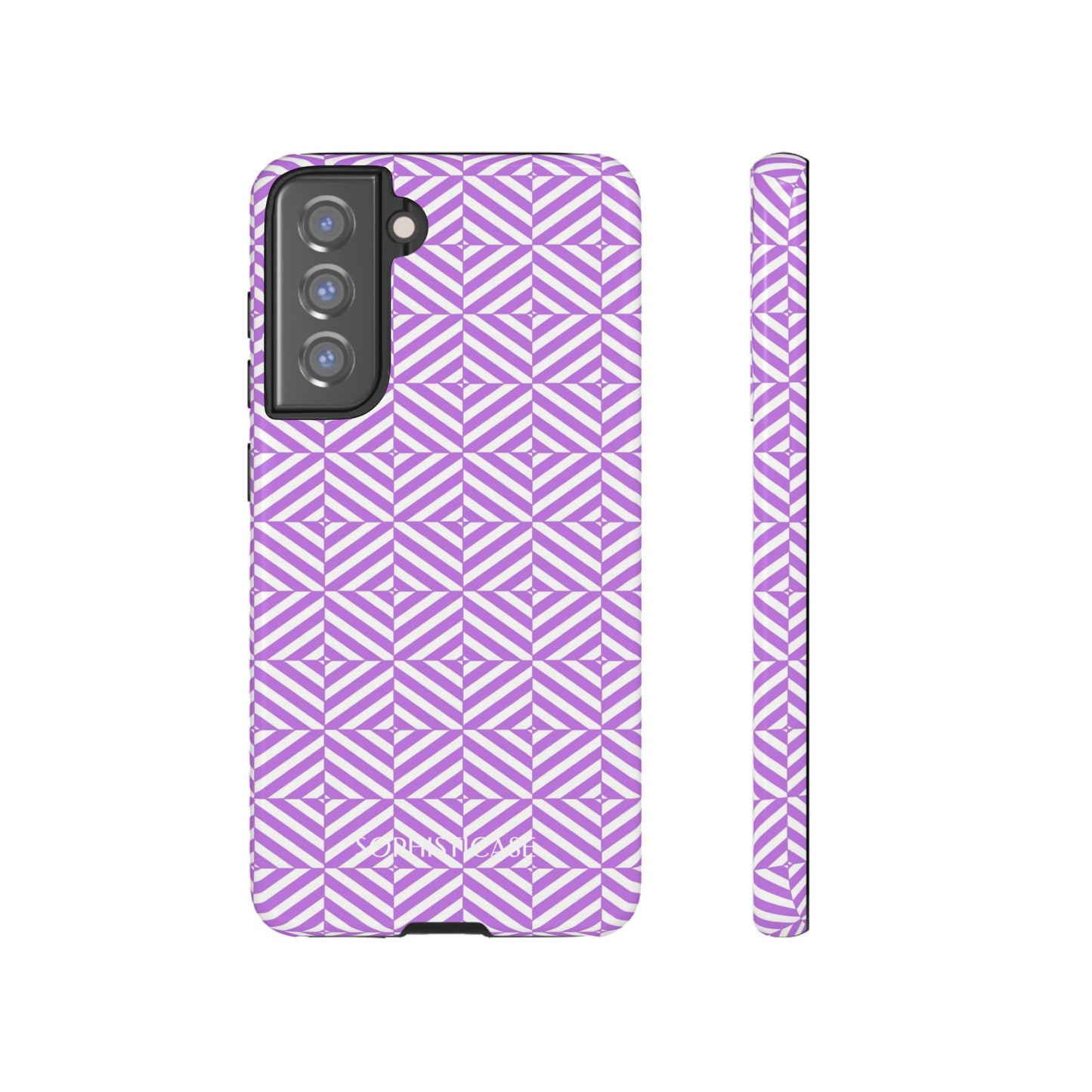 Illusions in Purple - Protective Phone Case for Samsung Galaxy