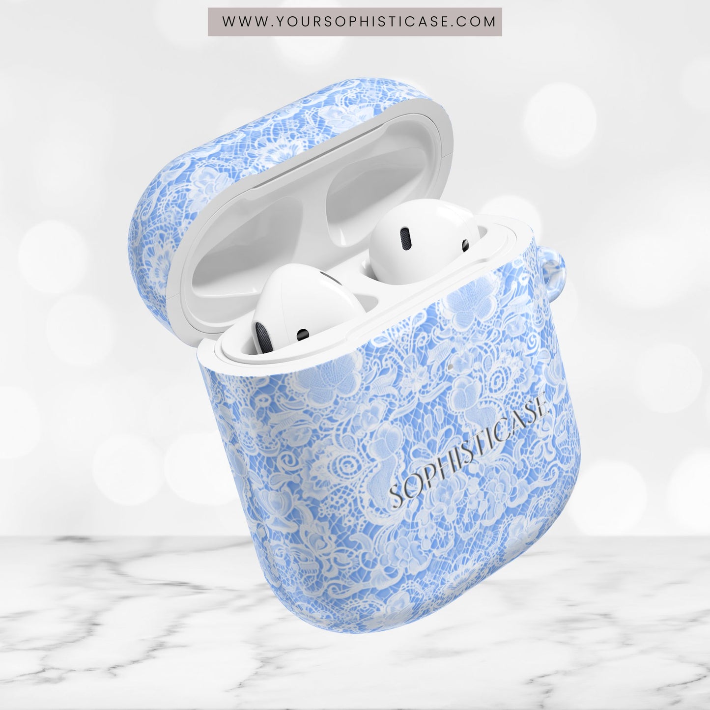 AirPod Cases - Luxe Lace in Blue