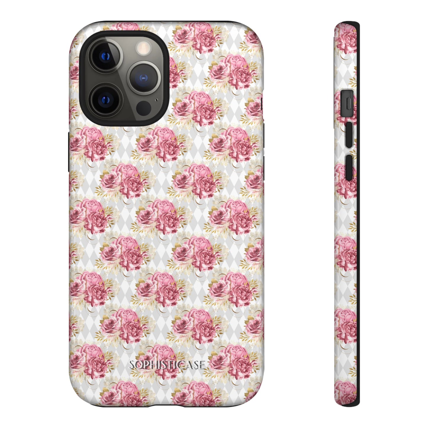 Rose Diamond Romance in Colette - iPhone Case
