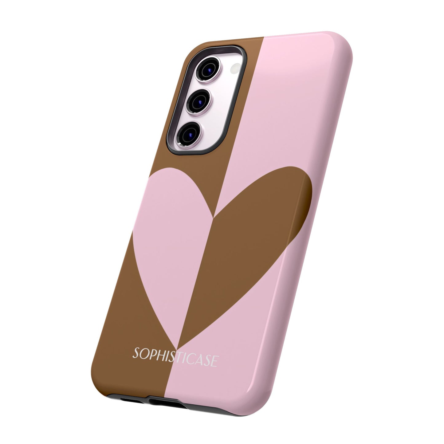 Be Mine in Pink and Brown - Tough Phone Case for Samsung Galaxy - Sophisticase