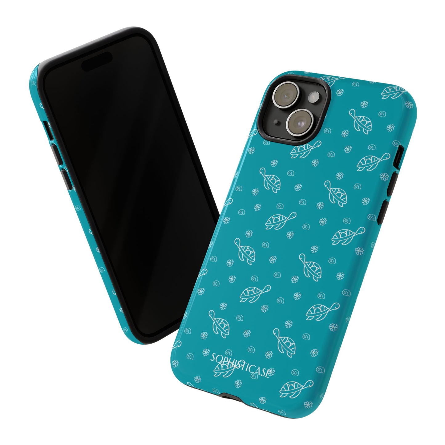 Turtle Island in Aqua - iPhone Magsafe Case