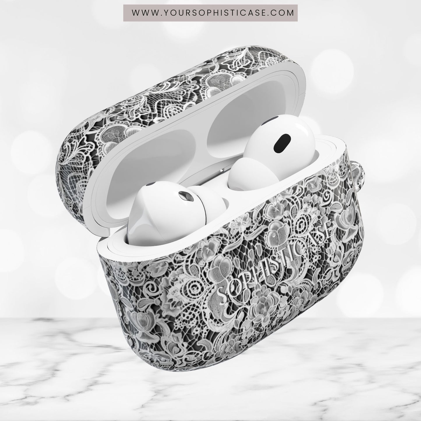AirPod Cases - Luxe Lace in Black