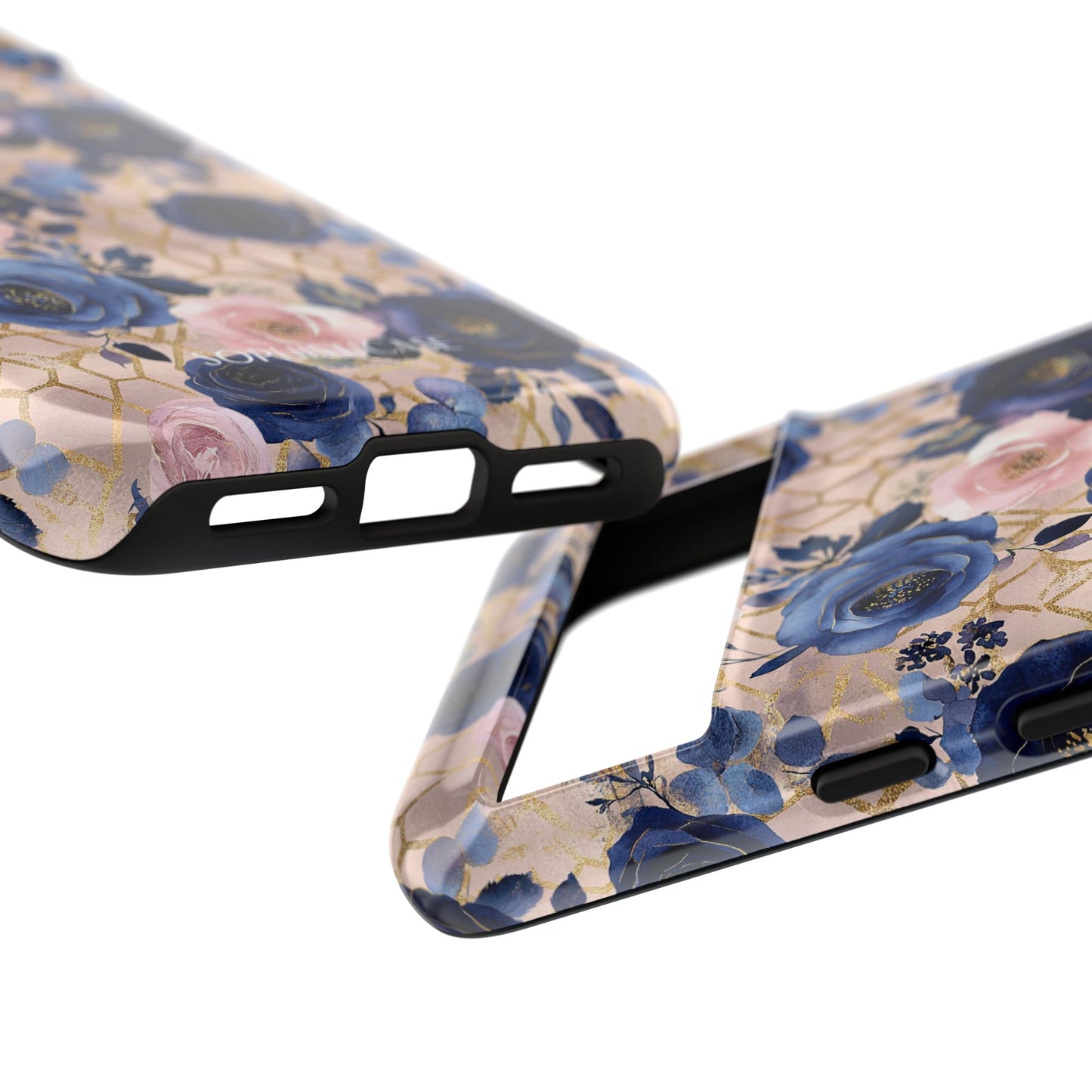 Royal Floral in Navy Blush - Tough Phone Case