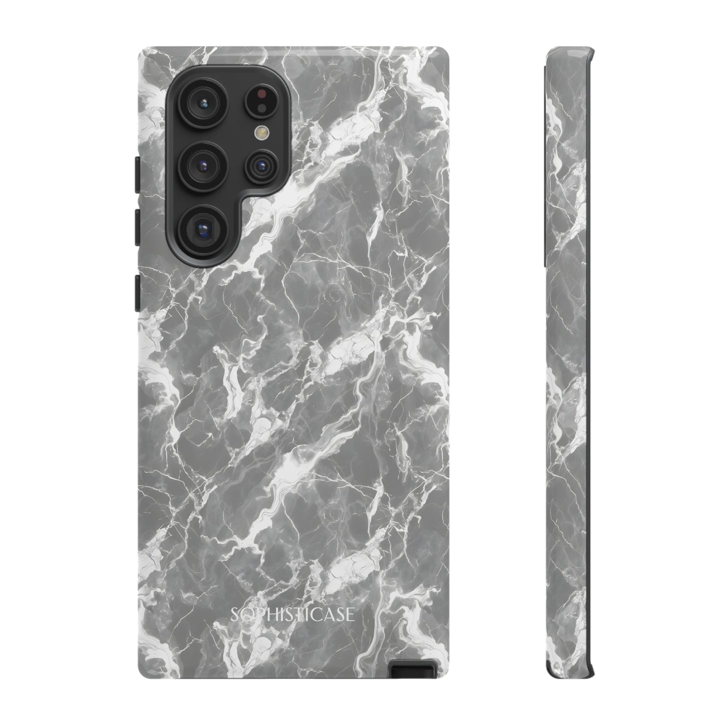 Marble Crush in Charcoal Grey - Tough Phone Case