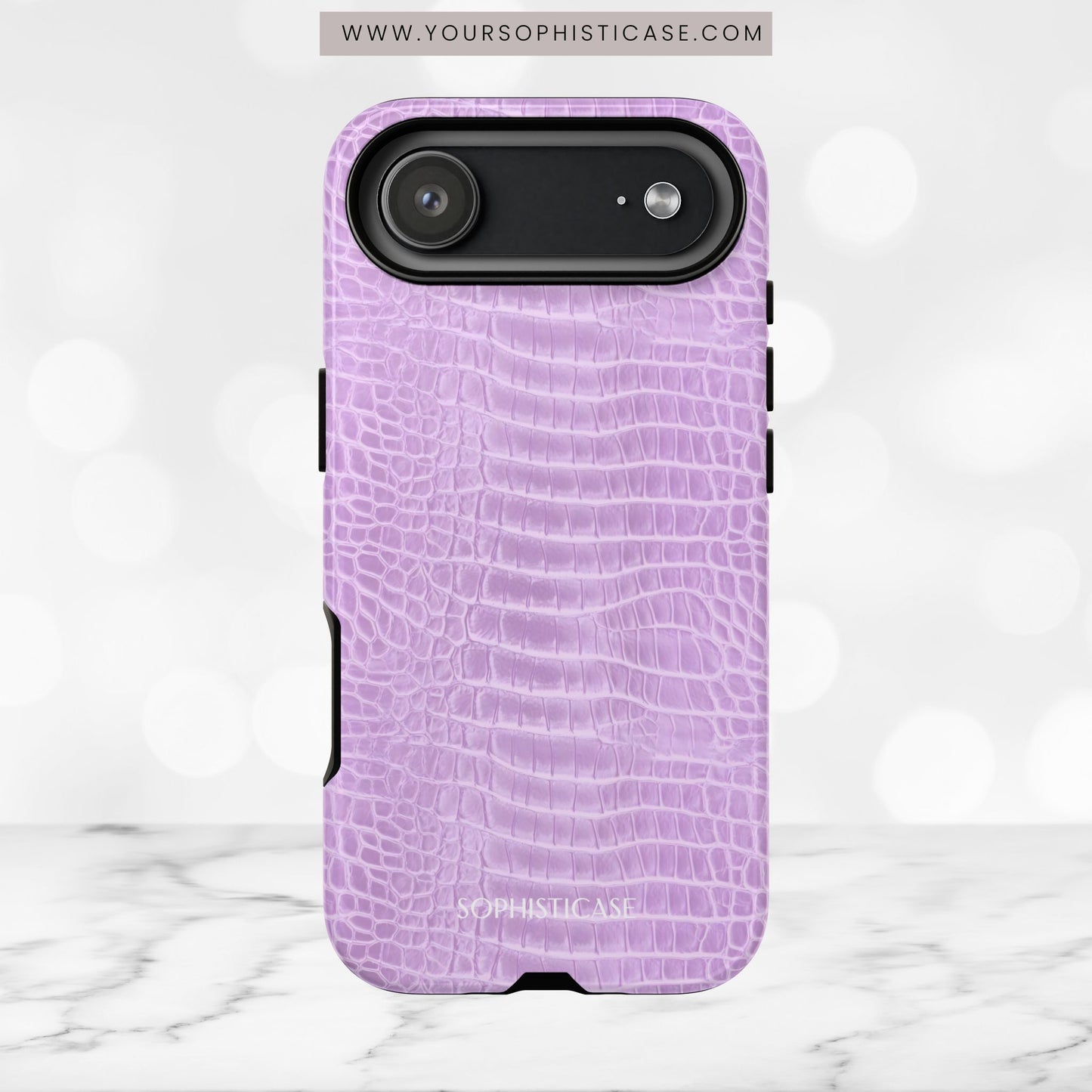 Luxe Leather in Purple - iPhone Case