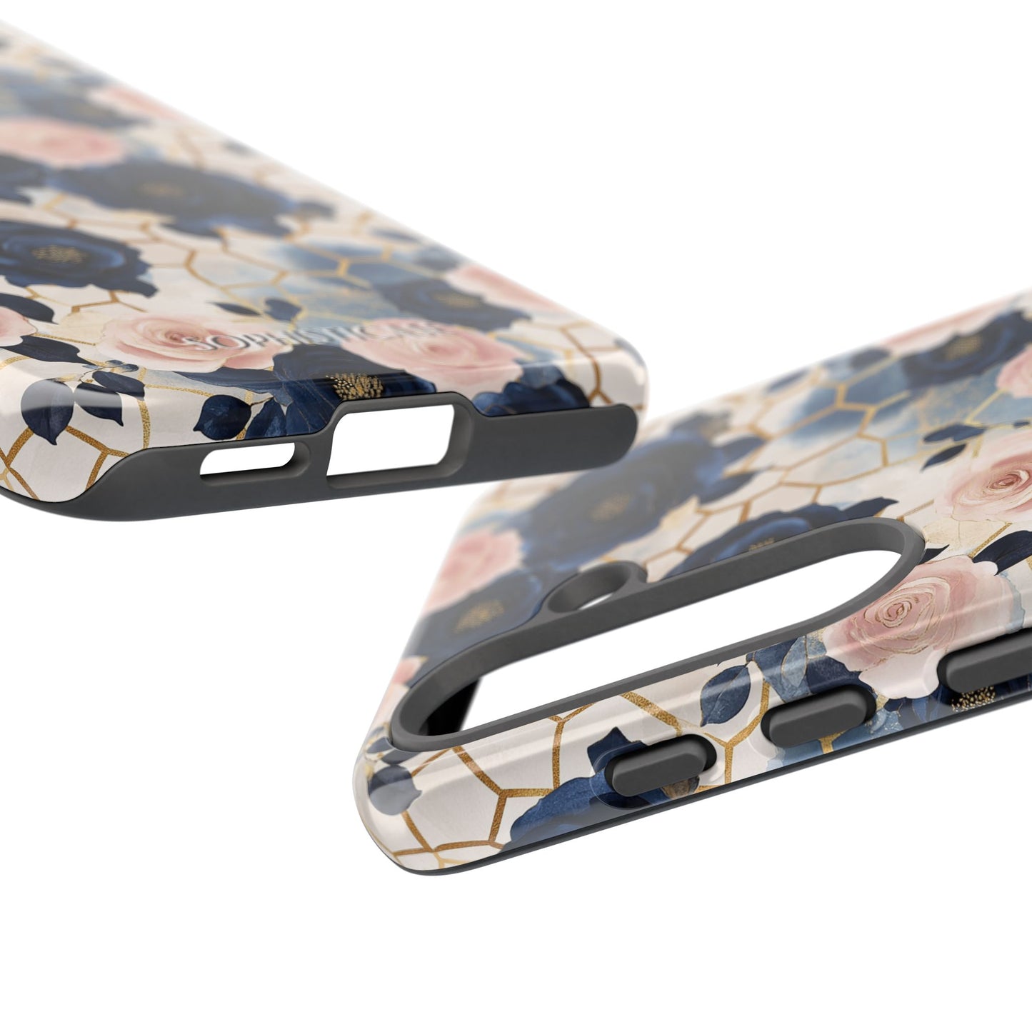 Royal Floral in Navy Hive - Tough Phone Case