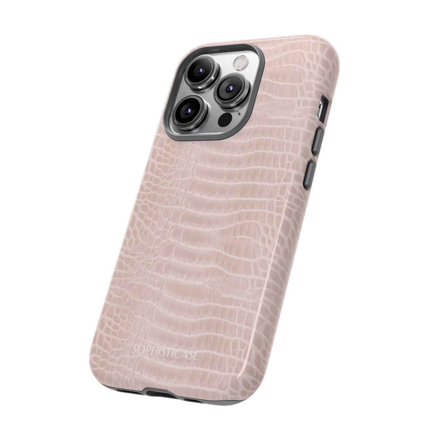 Luxe Leather in Neutral Beige - iPhone Case