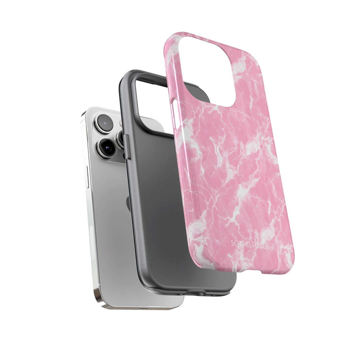 Marble Crush in Pink - iPhone Case