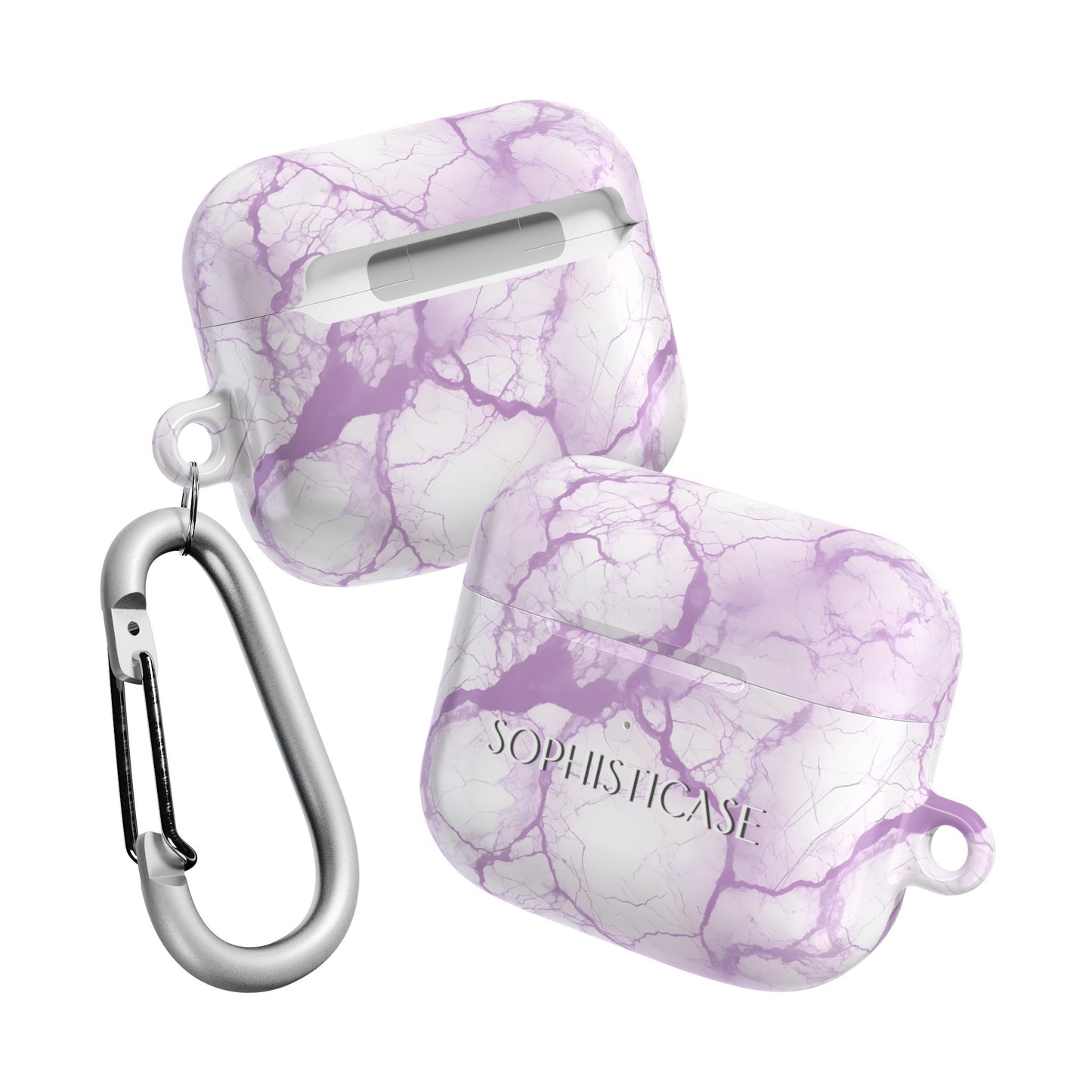 AirPod Cases - Marble Opulence in Purple