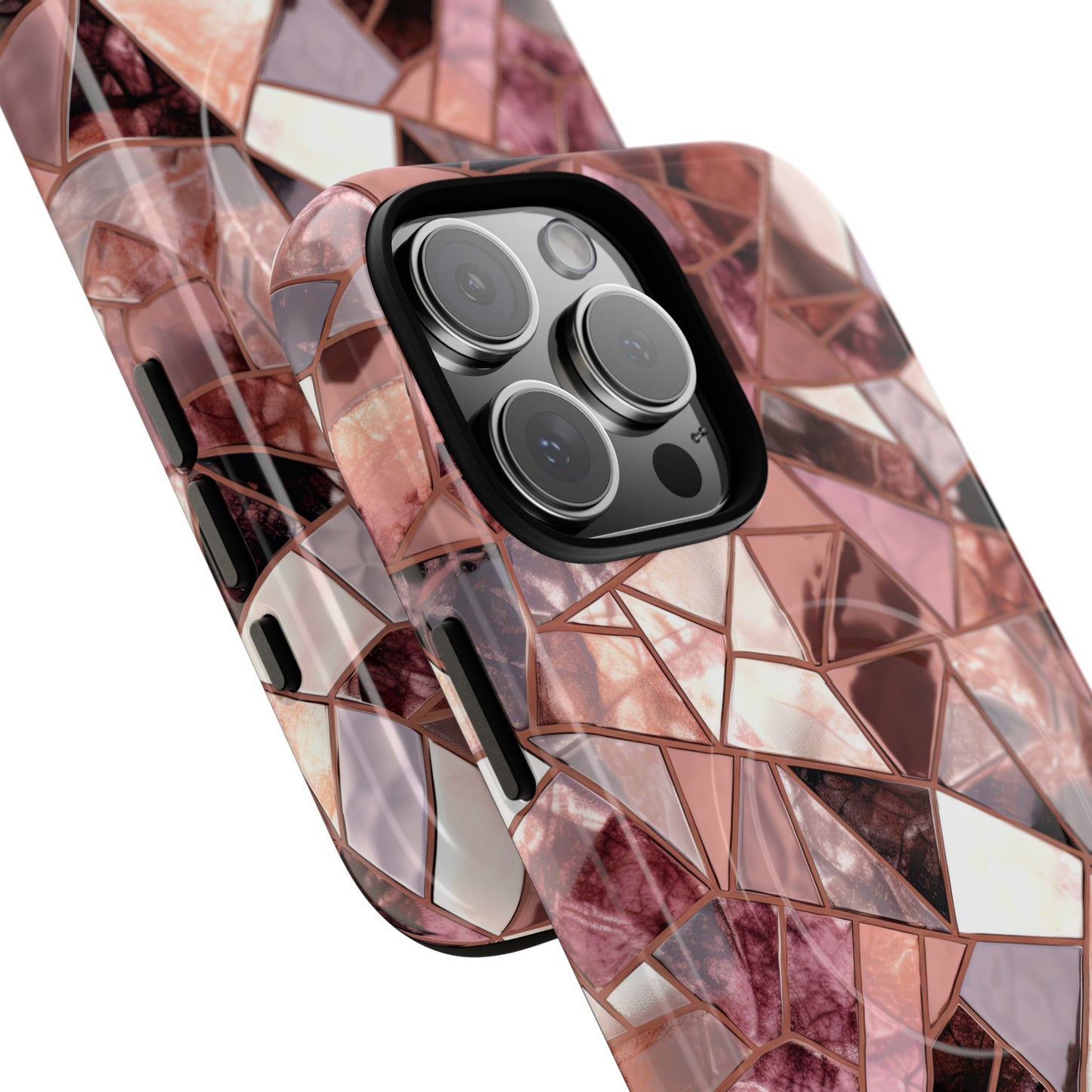 Rose' Runway in Merlot Mosaic - Magsafe Case