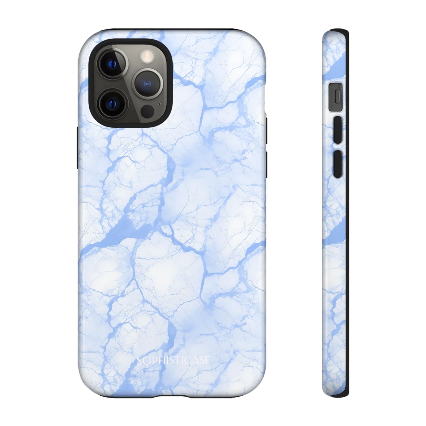 Marble Opulence in Blue - iPhone Case