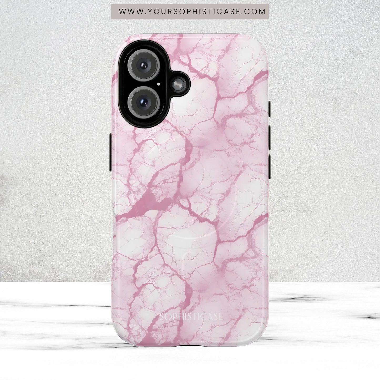 Marble Opulence in Pink - Magsafe Case