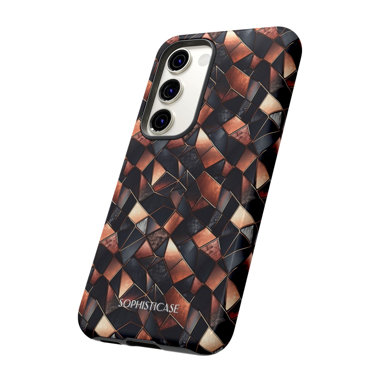 Rose' Runway in Noir Mosaic - Tough Phone Case