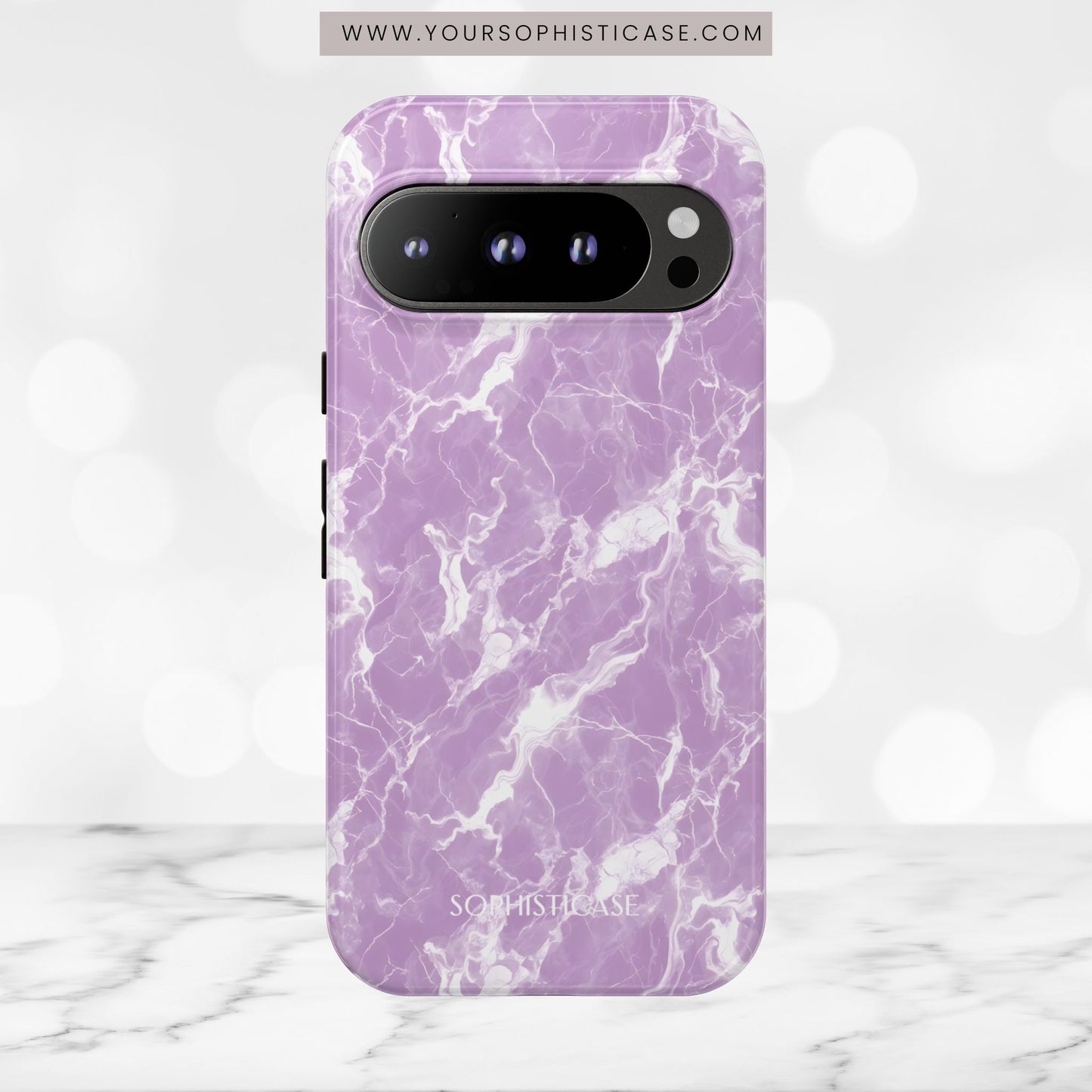 Marble Crush in Purple - Tough Phone Case